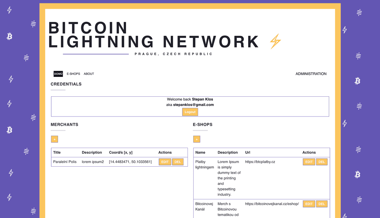 Prototype of Lightning project | Stepo's blog